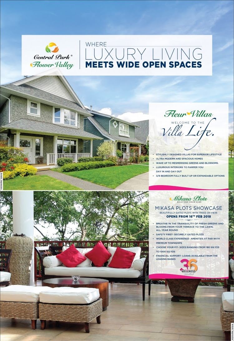 Luxury living meets wide open spaces at Central Park Flower Valley in Sohna